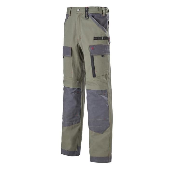 ADOLPHE LAFONT Pantalon Multipoches Protection Genoux Kaki ADOLPHE LAFONT Kaki Cdiscount Pret a Porter