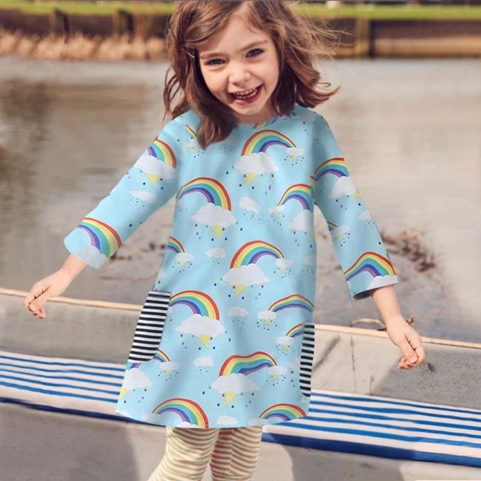 Robe enfant deals arc en ciel