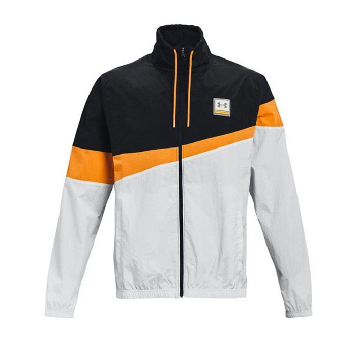 Veste Coupe-vent FootJoy Homme XL – Gris/Noir/Orange, 1/2 Zip, Golf