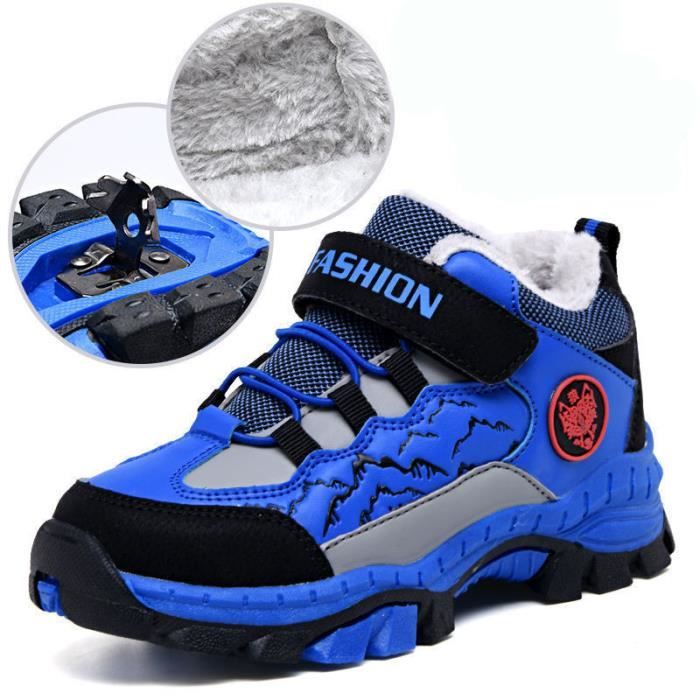 Enfant Chaussures Fourrure Doubl Randonnees Antid rapantes