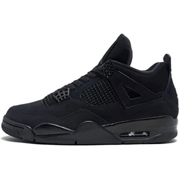 Baskets Jordans 4 Chaussures Black Cat pour Homme et Femme blance Blanc - Cdiscount Chaussures