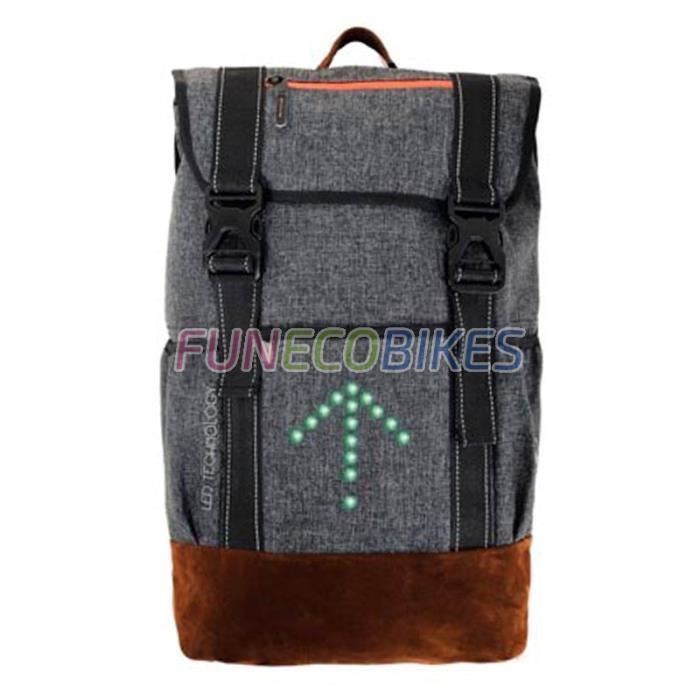 Sac A Dos Velo Etanche A Led Avec Clignotants 20 L Moonride Achat Vente Sac A Dos 2009527235177 Cdiscount