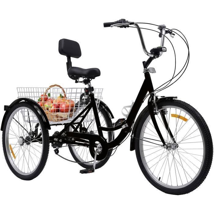 P2R Tricycle musculaire adulte 20 bleu 5 vitesses avec panier - homologation nf30020 à 585.92