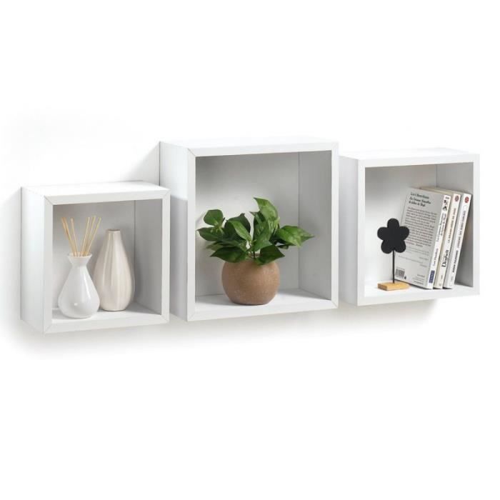 Etagere Murale Cube Blanc Achat Vente Pas Cher