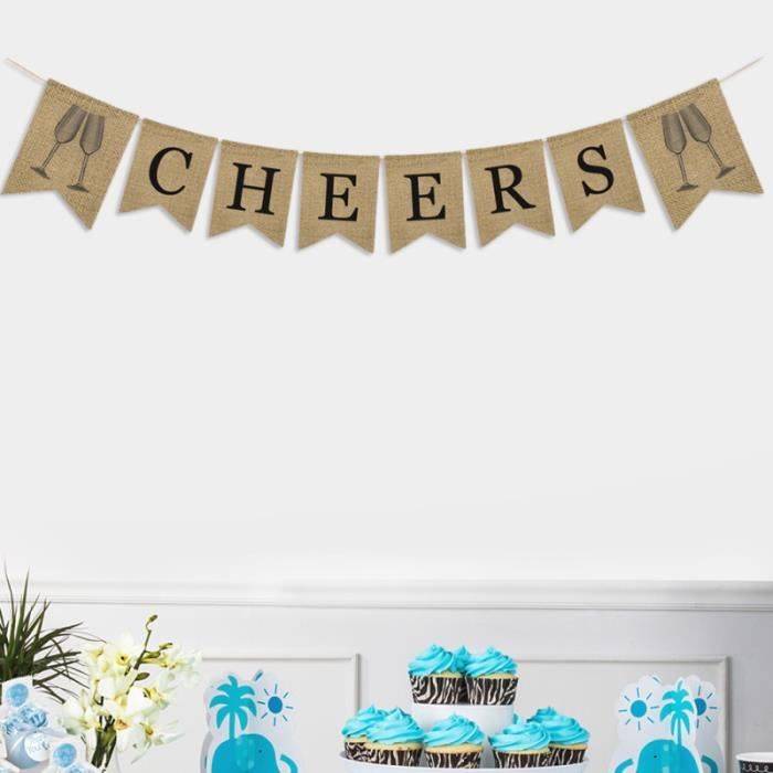 Dedang 5 Triangle Multicolore Toile De Jute Drapeau Drapeau Guirlande Fanion Banni Re D Coration No L Anniversaire Mariage B B Douche