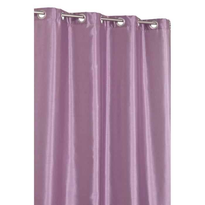 Rideau Effet Soie Brillant Violet Mauve Achat Vente Rideau Soie Polyester Cdiscount