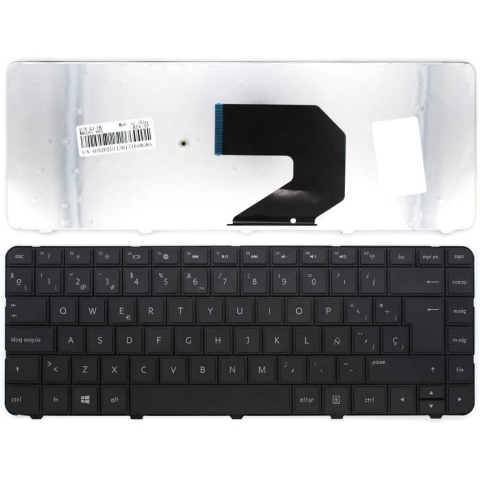 Clavier AZERTY Pour HP G62-454sf - Occasion Bon état - Noir - Topcase Compatible