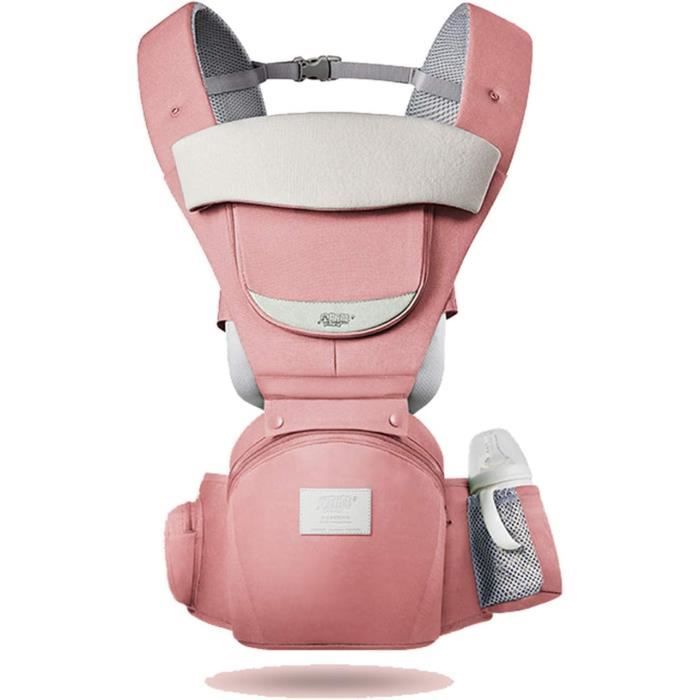 Siège De Hanche Ergonomique Pour Bébé 0-36 Mois - En Coton, Avec Ceinture De Sécurité - Réglable De 67 à 127 Cm
