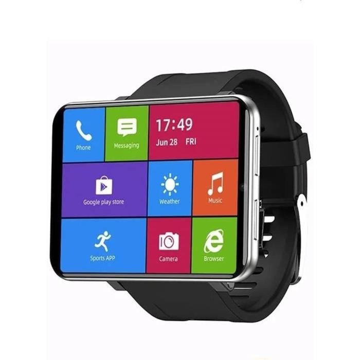 4G Smart Watch 2.86 Inch Screen Android 7.1 3Gb 32Gb 5Mp Camera 2700Mah Battery Smartwatch For Men Silver 3Gb 32Gb u7248 Cdiscount Telephonie