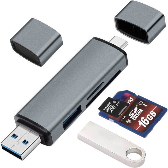 Lecteur de carte SD USB Type C / Lecteur de carte Micro SD OTG 5