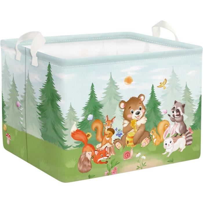 Clastyle Lot De 3 Boîtes De Rangement Animaux Océan - Paniers Cube Pliables 30x30x30 Cm Pour Enfants