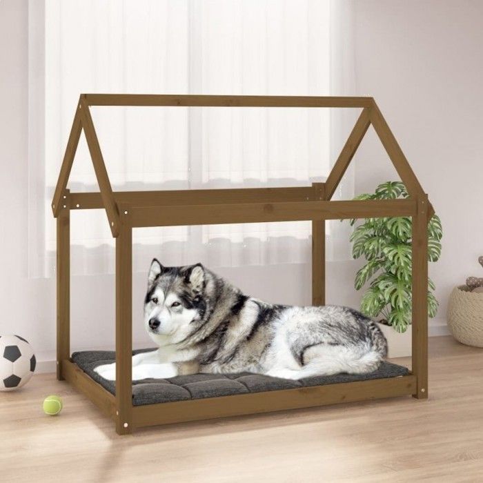 vidaXL Lit pour chien miel - vue 2