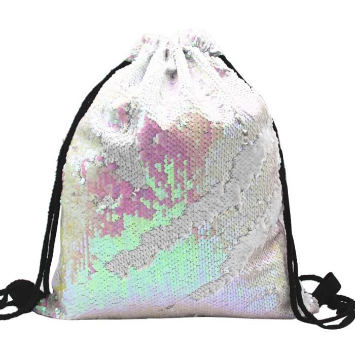 Sac a store dos paillette femme