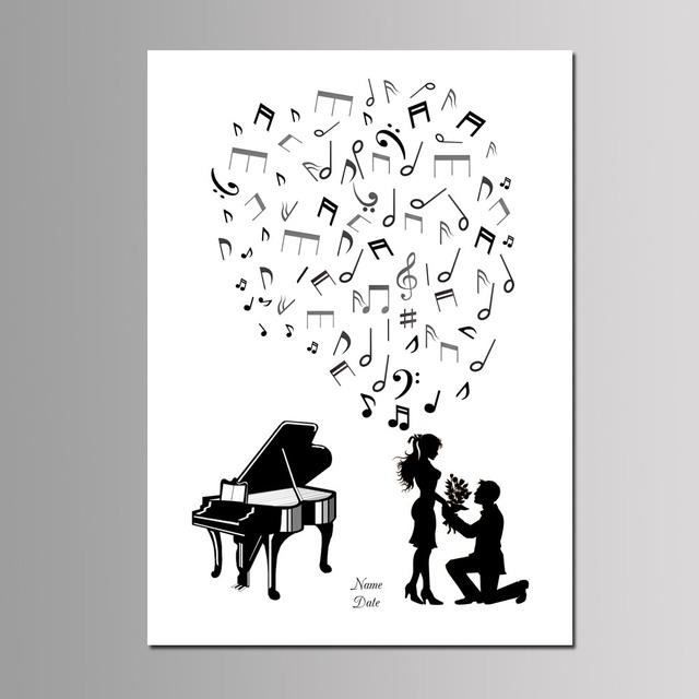 TOOAD 4 Types D'empreintes Digitales D'arbre Livre D'or Personnalisé Mariage Livre D'or Affiche