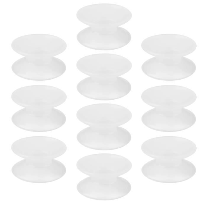 Lot De 60 Ventouses Transparentes 25 Mm - Pour Guirlandes Lumineuses, Décorations - Fixation Sans Perçage Sur Surfaces Lisses - 9