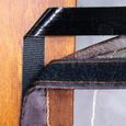 CONFO® Porte moustiquaire magnétique rideau velcro en gros cryptage à rayures muettes porte moustiquaire magnétique anti-moustique-1