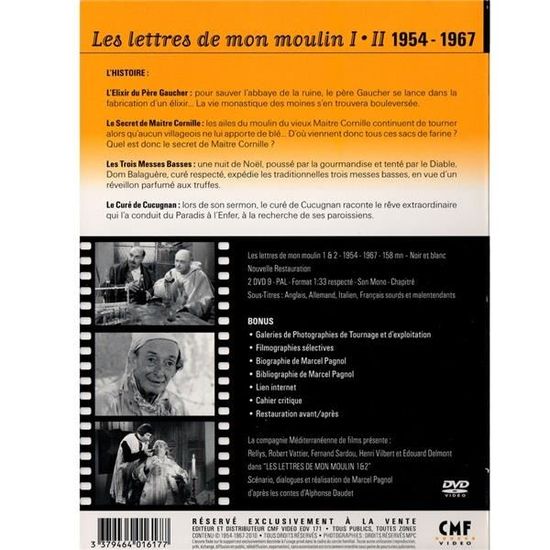 Les Lettres De Mon Moulin 1 2 Rellys Robert Vattier En Dvd Film Pas Cher Cdiscount