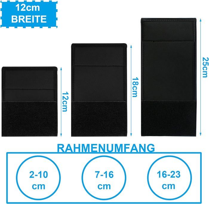 Lot De 3 Protections De Cadre De Vélo Arion - Néoprène 4mm Pour Porte-Vélos Thule Et Autres