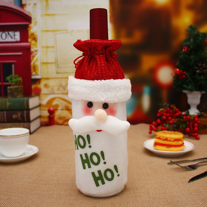 Lot De 10 Boîtes Cadeau 'Red Christmas' Pour 2 Bouteilles De Vin - Carton Pliable, Intérieur 16.2x7.8x36.3 Cm