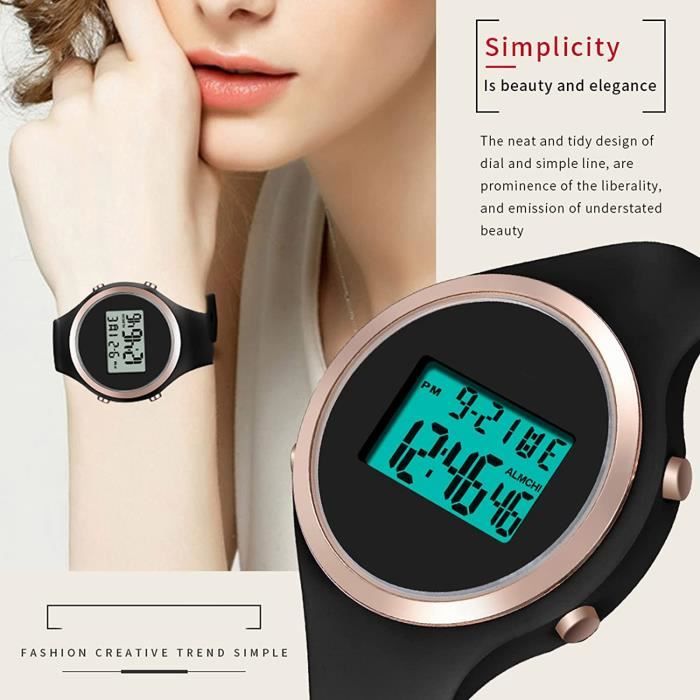 Montre Num rique Pour Femme tanche 5 Atm Avec Bracelet En
