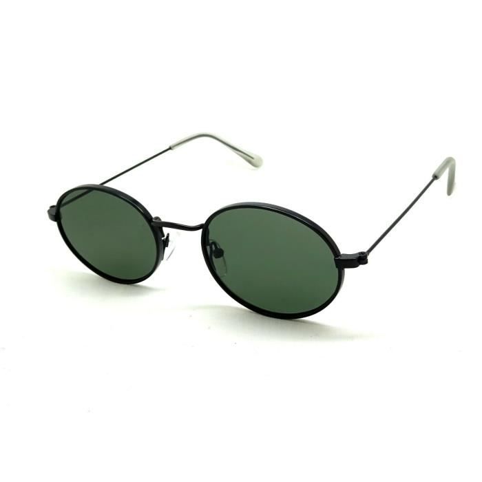 Or Vert foncé - Lunettes de soleil rétro rondes Hippie, monture ronde  colorée en métal, pour femmes et homme - Achat / Vente lunettes de soleil -  Cdiscount