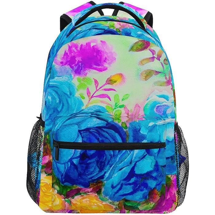 Sac a dos d ecole colore palmier et feuilles de bananier Bookbag pour garcons filles ecole primaire sac de voy 08906 Cdiscount Bagagerie Maroquinerie