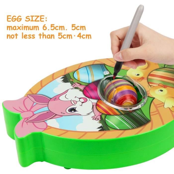 Machine à Décorer Les œufs De Pâques Avec Spinner - Set De Décoration Pour œufs, Activité Créative Enfants