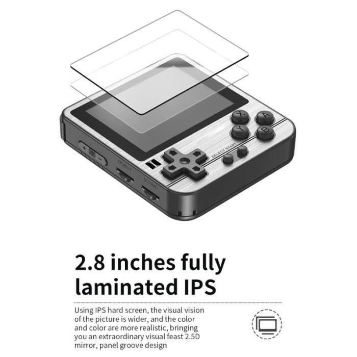 Console de jeu rétro ABS RG280V mini console de jeu portable d