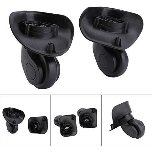 2 Roues Pivotantes De Remplacement Pour Valise – Universelles, En Caoutchouc Silencieux !
