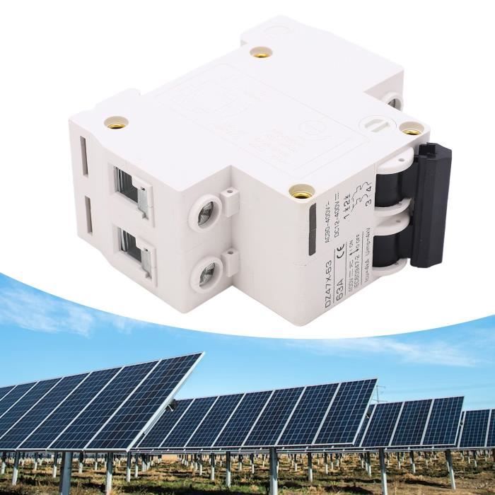 EJ.life Disjoncteur AC DC Disjoncteur Miniature AC DC 63A 2P DIN Rail — free download