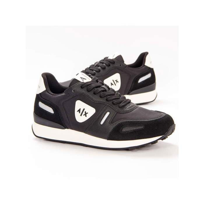 Basket armani noir best sale homme