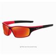 Lunettes de soleil polarisées pour hommes Sports de plein air Cyclisme TR Lunettes de soleil carrées-rouge-orange-2