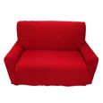 Housse de canapé couverture de protège canapé pour 2 places - Vin rouge-2