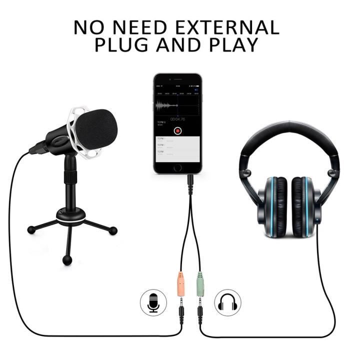 Xm1 Micro Voix Et Instrument - Microphone Xlr Cardioïde À Condensateur Pour  Broadcast Et Enregistrement Streaming, Podcasting[H582] - Cdiscount  Instruments de musique
