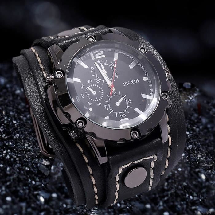 Montre homme bracelet large on sale