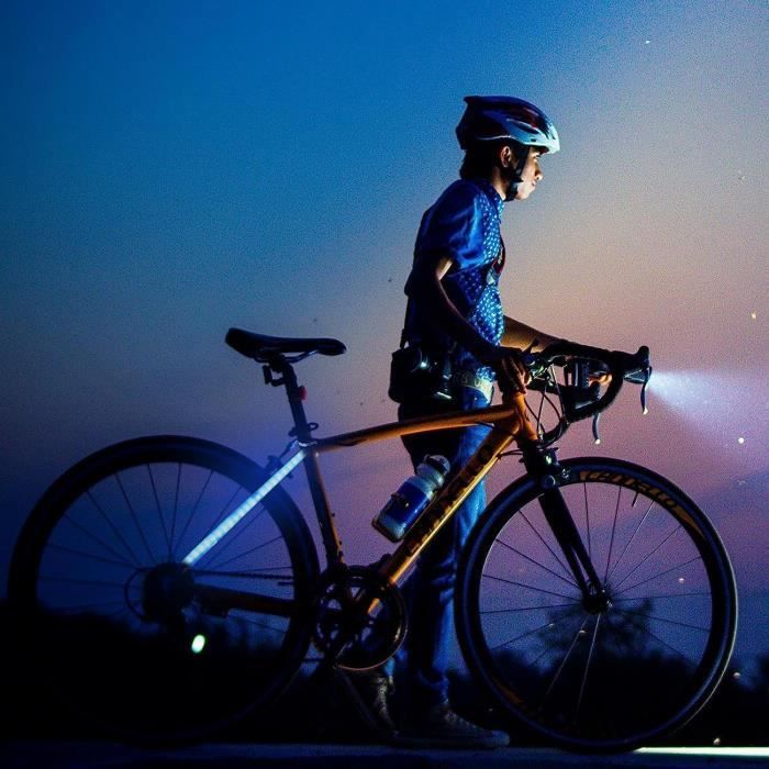 Lumière De Décoration De Vélo - Lumières Décoratives Pour Vélos  Avec  Voyant D'Avertissement De Boîtier De Batterie Étanche [H1263] - Cdiscount  Sport
