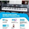 Alesis Melody 61 MKII - Piano numérique 61 touches pour débutants avec accessoires-3