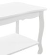 [en.casa] Table Basse Table de Salon en Style Shabby Chic MDF Sapin Laqué Blanc 87,5cm x 40cm x 42cm-3