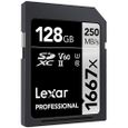 Carte Lexar Professional 1667x 128 Go SDXC UHS-II LSD128CB1667-3