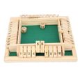 ☀Jeu de dés en bois jouet numéro de plateau de jeu pour enfants adultes fournitures divertissement☀-GOL-3