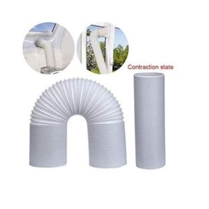 Tuyau D'Évacuation Pour Climatiseur - Rallonge Flexible, Blanc, 100 Cm, Compatible Avec La Majorité Des Clim