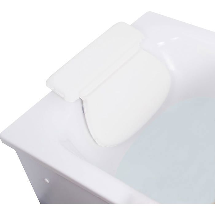 Coussin De Bain Gris Premium Avec Ventouses - Support Nuque Ergonomique Pour Baignoire & Jacuzzi