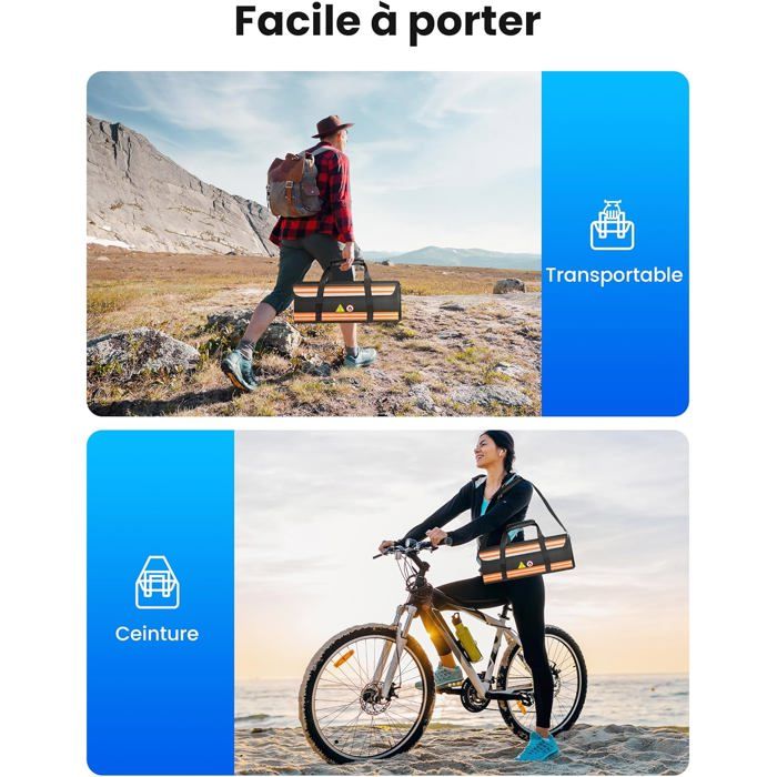 Sac Ignifuge Pour Batterie VAE – Résiste à 1000°C, étanche, Anti-explosion, 49x15x15 Cm, Pour PowerPack 750/625/500