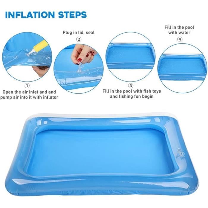 Lot De 10 Jouets De Bain – Pêche Magnétique, Animaux Flottants à Remonter, Gobelets Empilables – Sans BPA – Dès 2 Ans