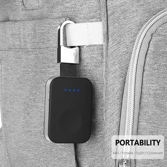 Accessoires Telephone chargeur sans fil magnetique pour Apple Watch 5 4 3 2 batterie externe Portable Mini Black A1881 Cdiscount Telephonie