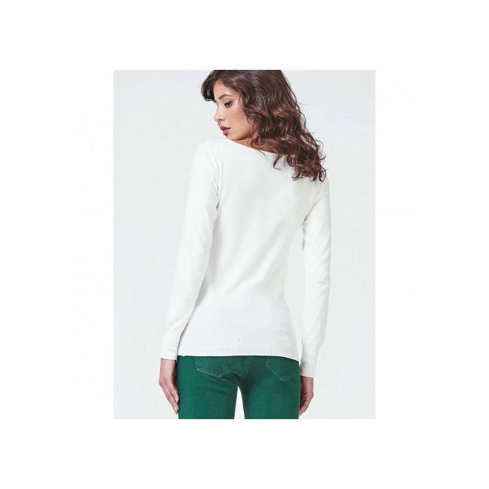 Pull guess Femme blanc W83R15 Blanc Cdiscount Pret a Porter