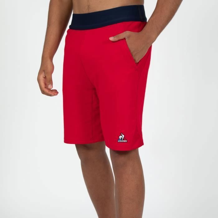 Short d entra nement Le Coq Sportif Training Perf Rouge Homme