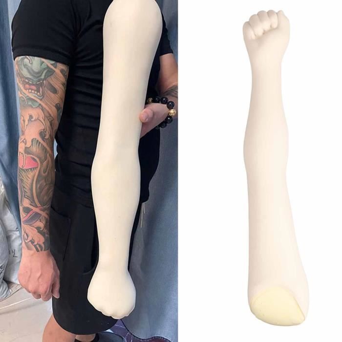 Bras En Silicone Réaliste Pour Entraînement Tatouage, Cosplay Ou Décoration Halloween - 57 Cm