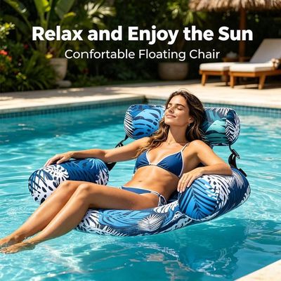Fauteuil gonflable piscine vert 110x100 cm, chaise flottante pour plage et lac - Jeux - Jouets