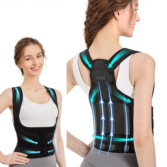 Posture Correcteur Dos Femme Homme,66-86cm Ceinture Dorsale Maintien du ...